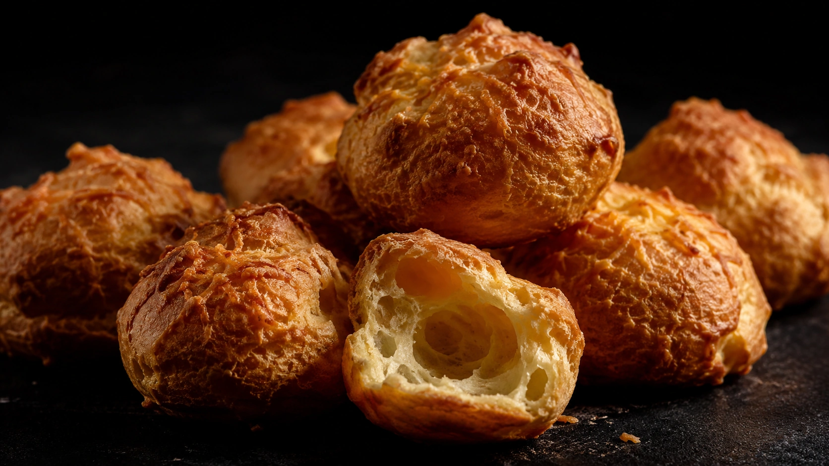 Гужеры (Gougères): бургундское заварное тесто с сыром