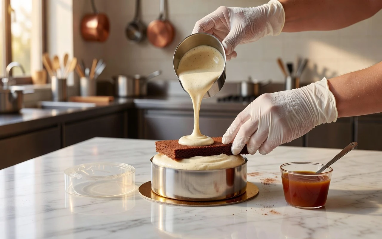 Сборка entremets: порядок слоёв, заморозка и демолдирование без потерь