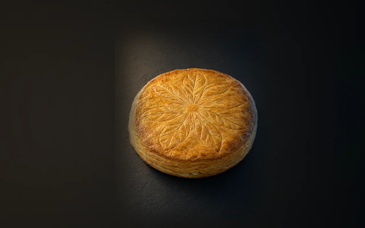 Galette des Rois (галет де руа): золотистое слоёное тесто с традиционным rayage
